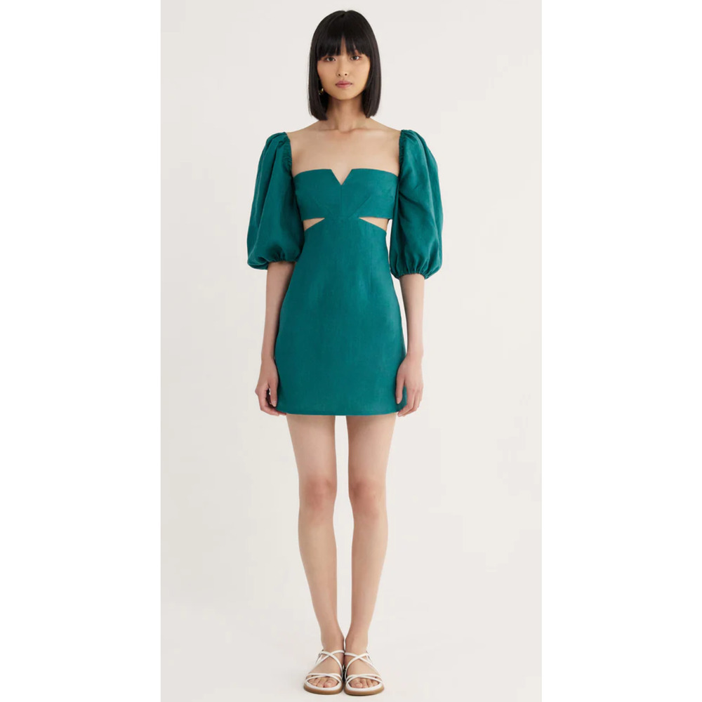 Rumer Reverie Freya Linen Dress XS